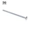 Prime-Line Carriage Bolts, 1/4 in.-20 X 4-1/2 in., A307 Grade A Zinc Plated Steel (50 Pack) 9062583 - alternate 3